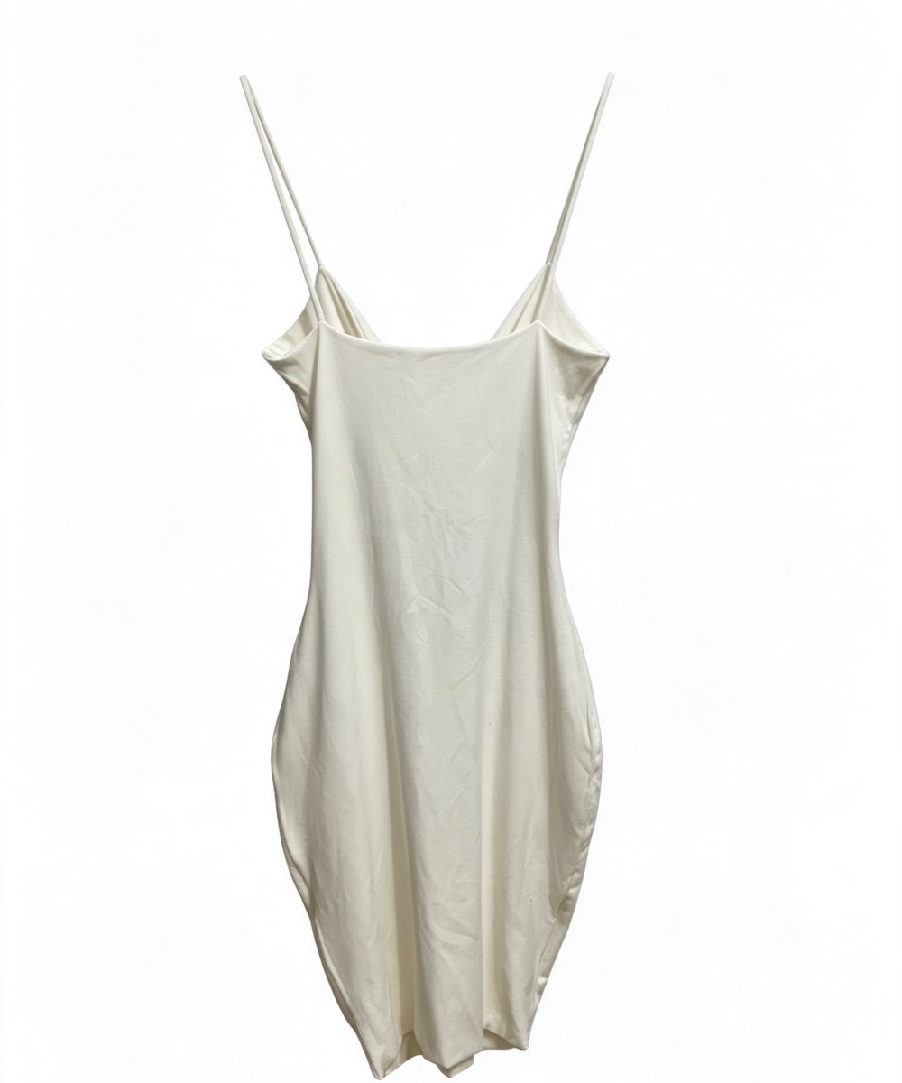 WHITE FITTED DRESS photo 2