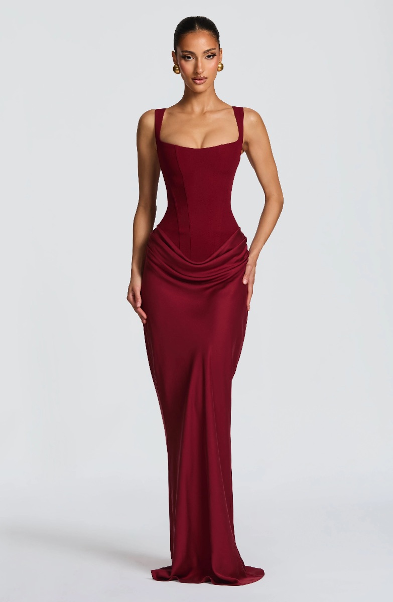 Babyboo Cornelia Maxi Dress, Burgundy