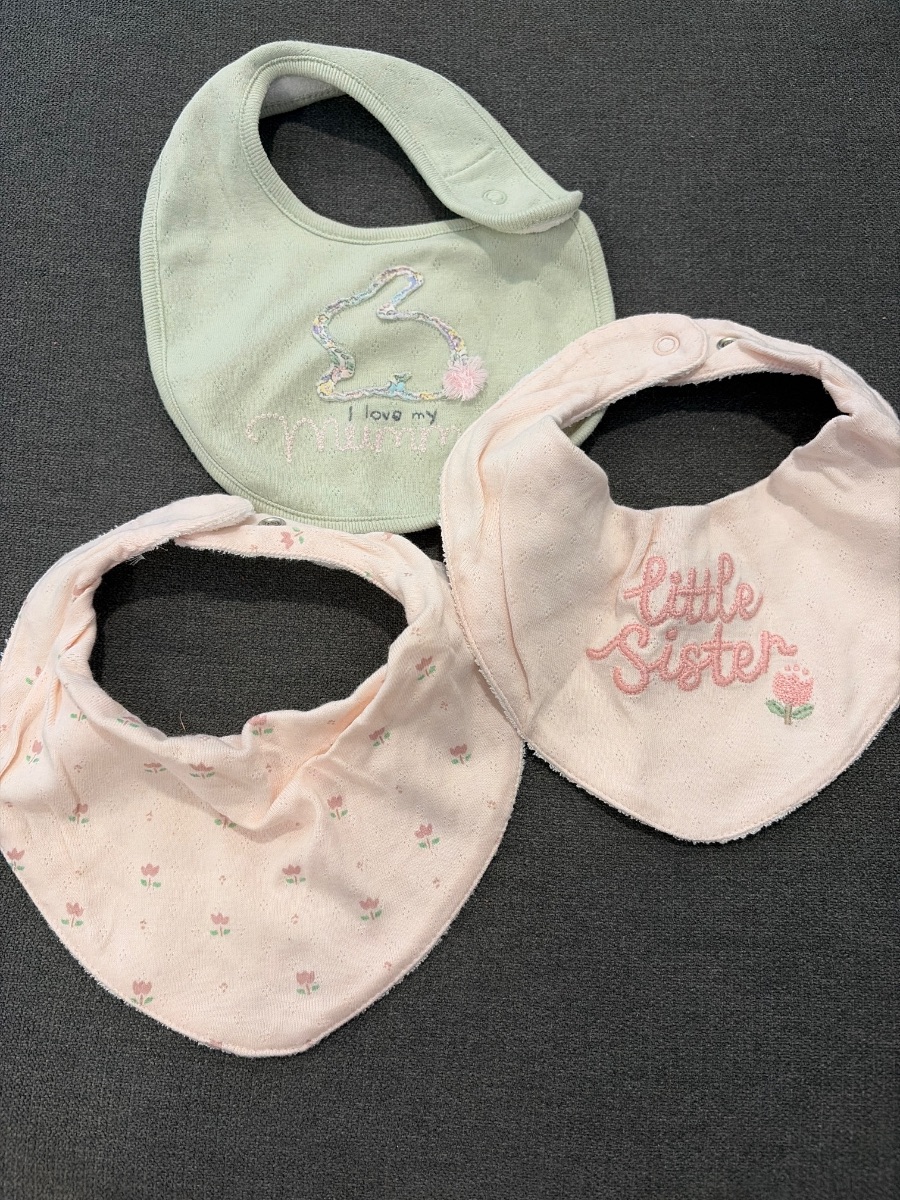 Next 3 Pack Girls Baby Bibs photo 2