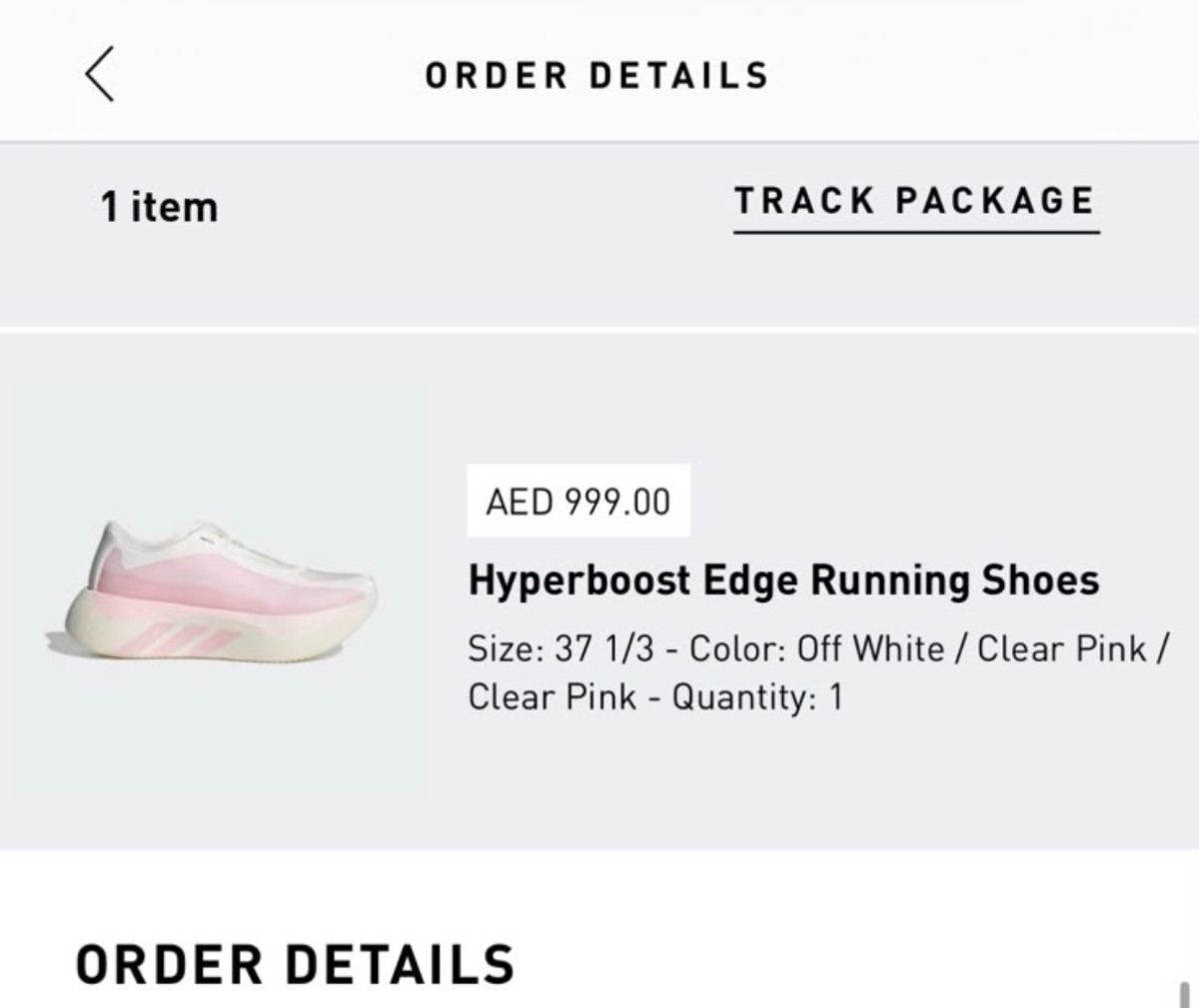 Adidas Hyperboost Edge Running shoes
