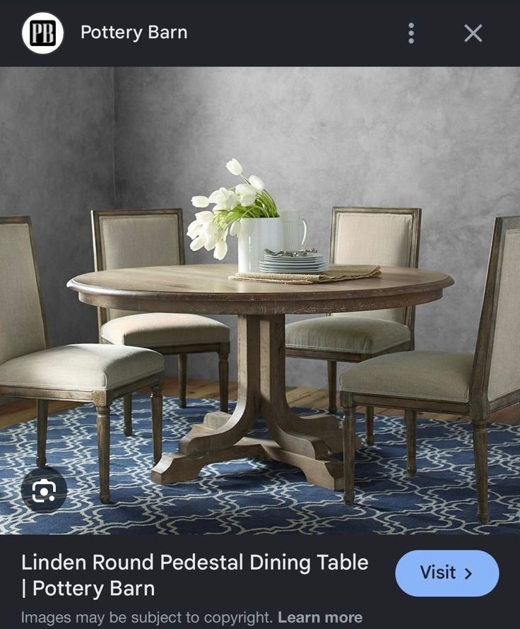 Linden Pottery Barn Table