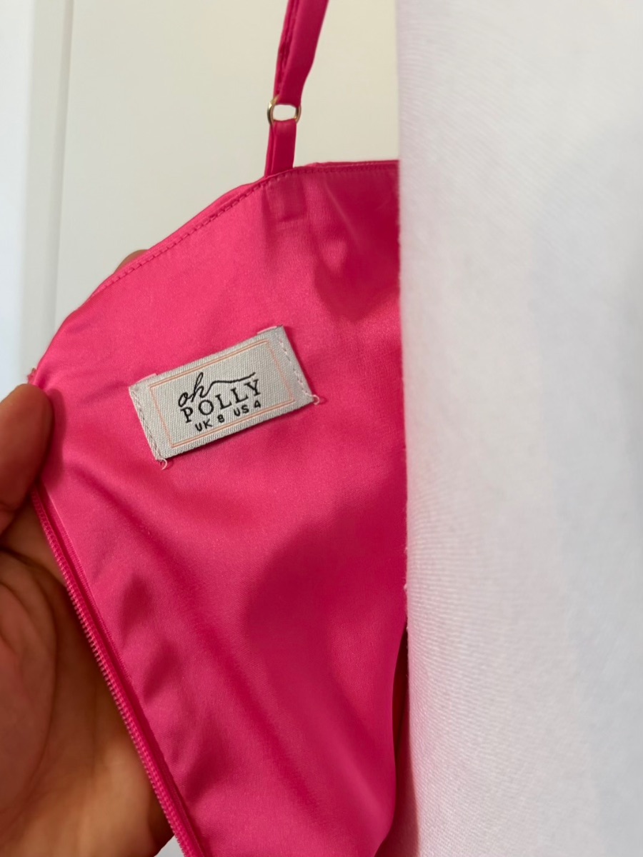 Oh Polly mini bright pink dress photo 3
