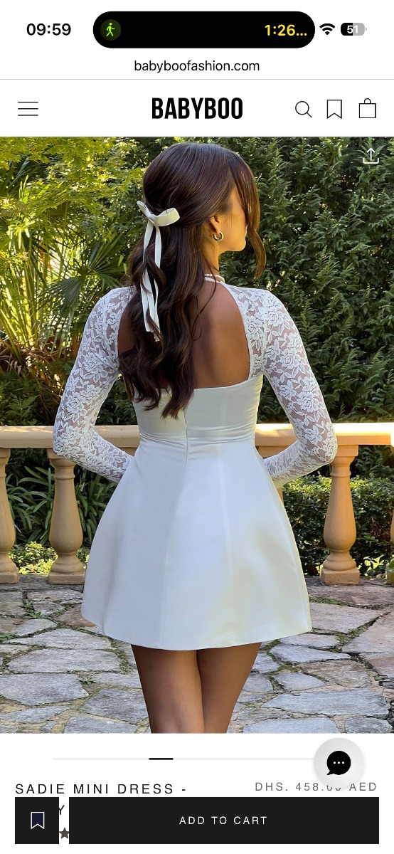 Babyboo White Lace Mini Dress photo 2