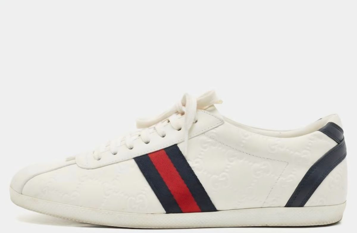 Gucci white leather sneakers