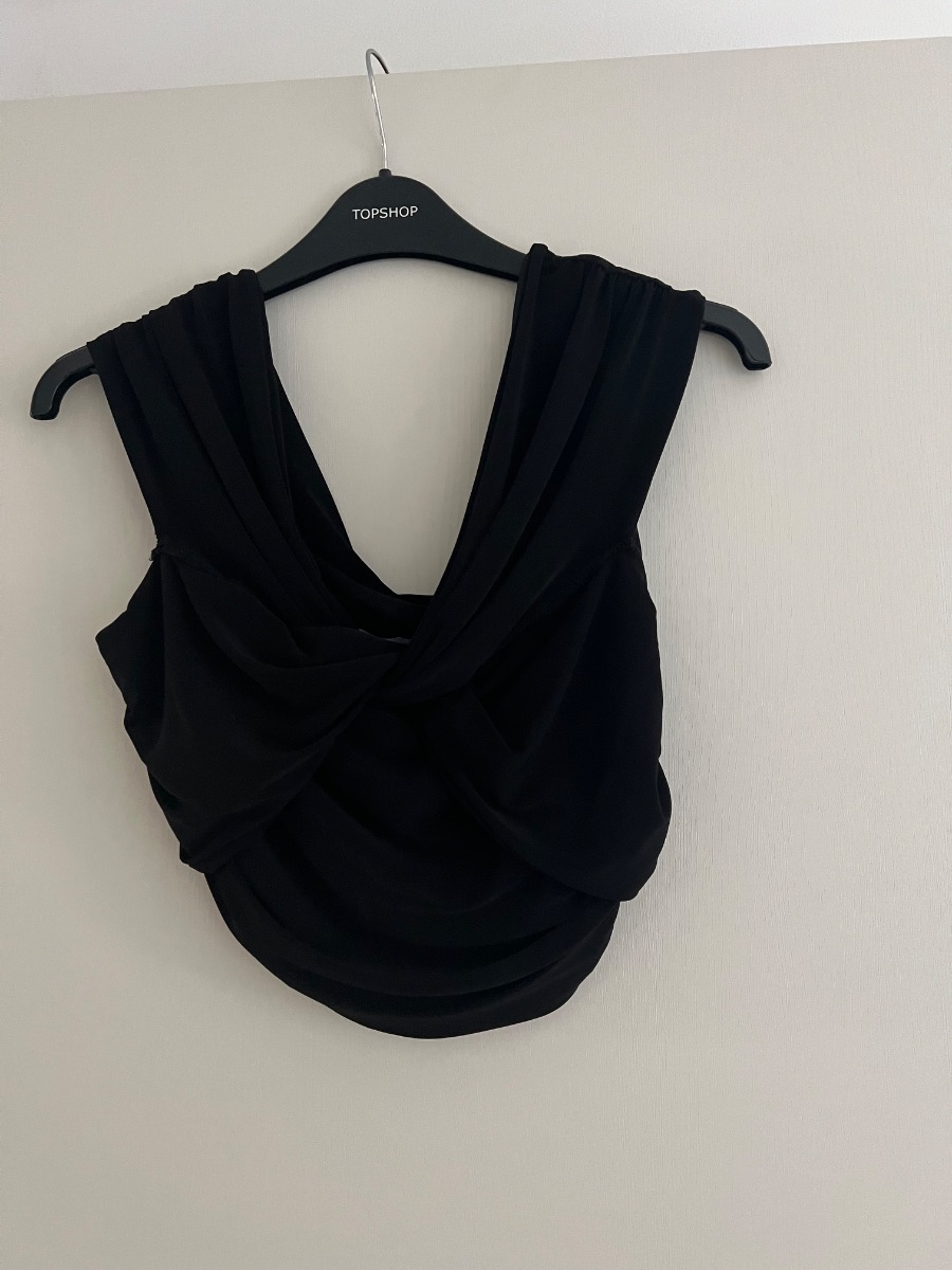 Club London black crop top 10.