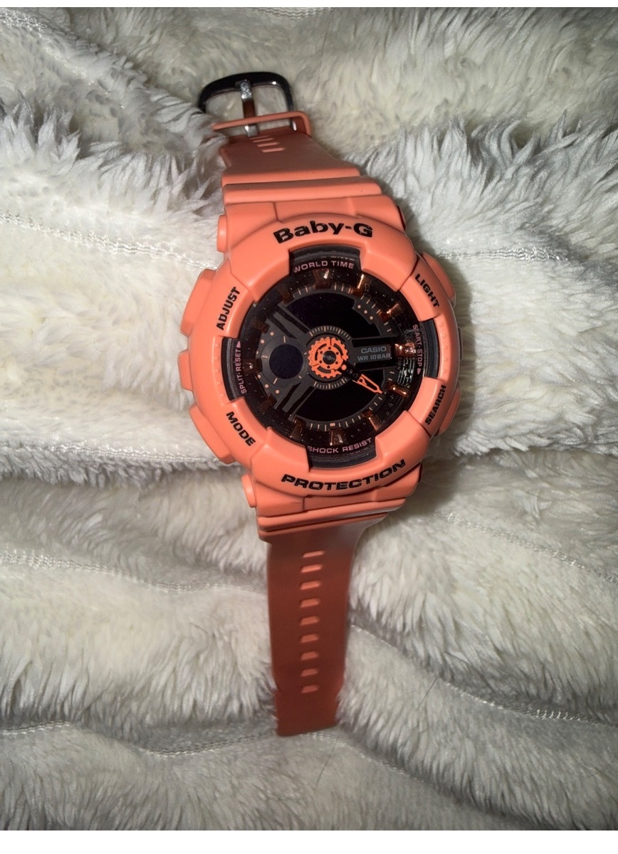 Casio Baby-G Analog Digital 100M Orange Black Sports Watch photo 2