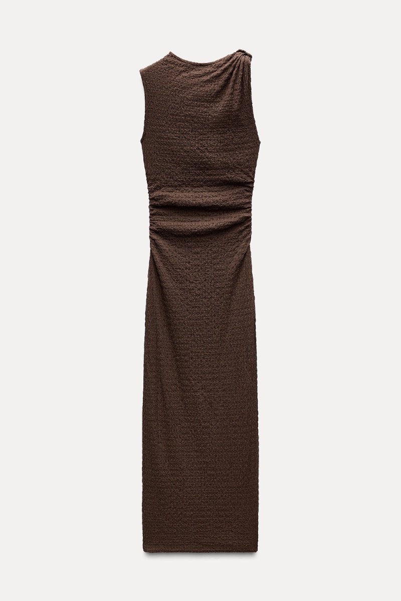 Long Textured Maxi Dress by Zara photo 2