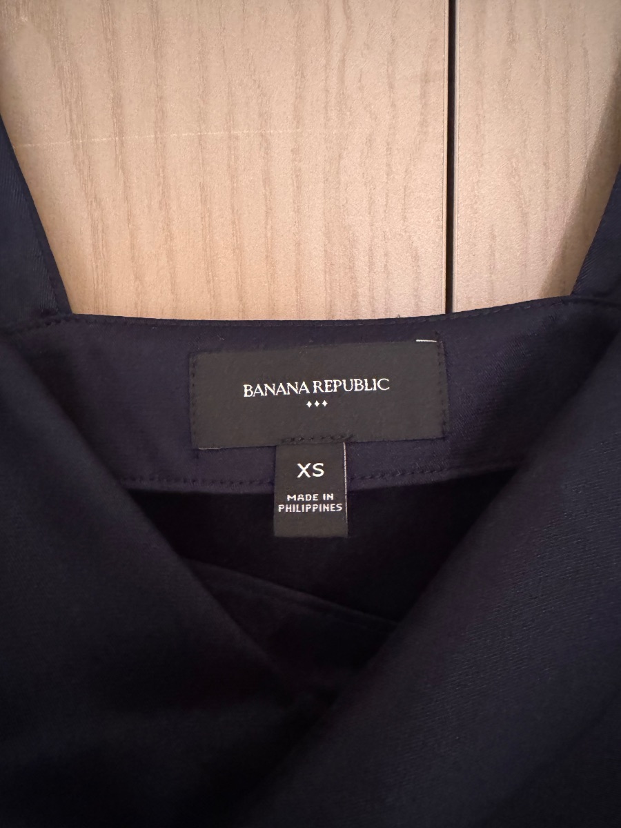 Banana Republic navy sleeveless top photo 3