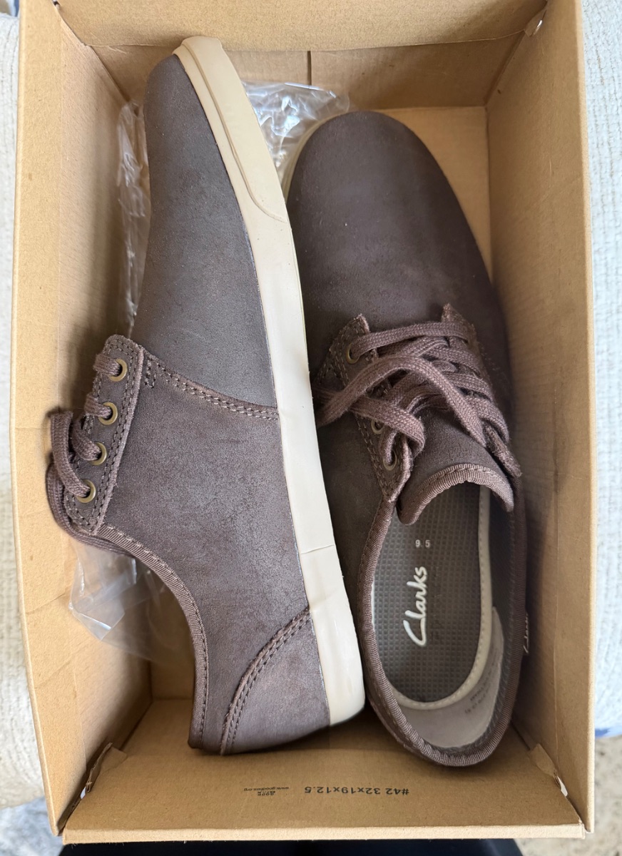 Clarks Brown Suede Shoes photo 2