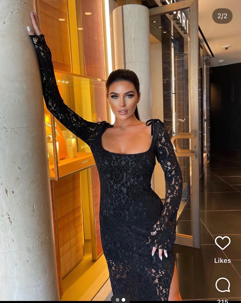 Majorelle - Revolve - Black Lace Dress
