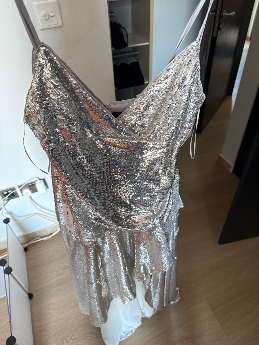 Bardot sequence dress