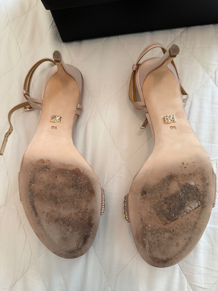 Badgley Mischka blush pink heels size US 9.5/ roughly EU 40 photo 3