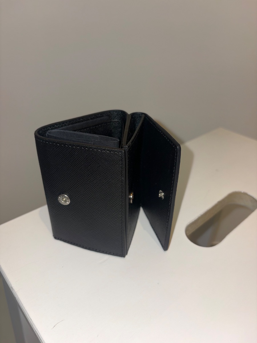 Montblanc Men Wallet Black Leather photo 2