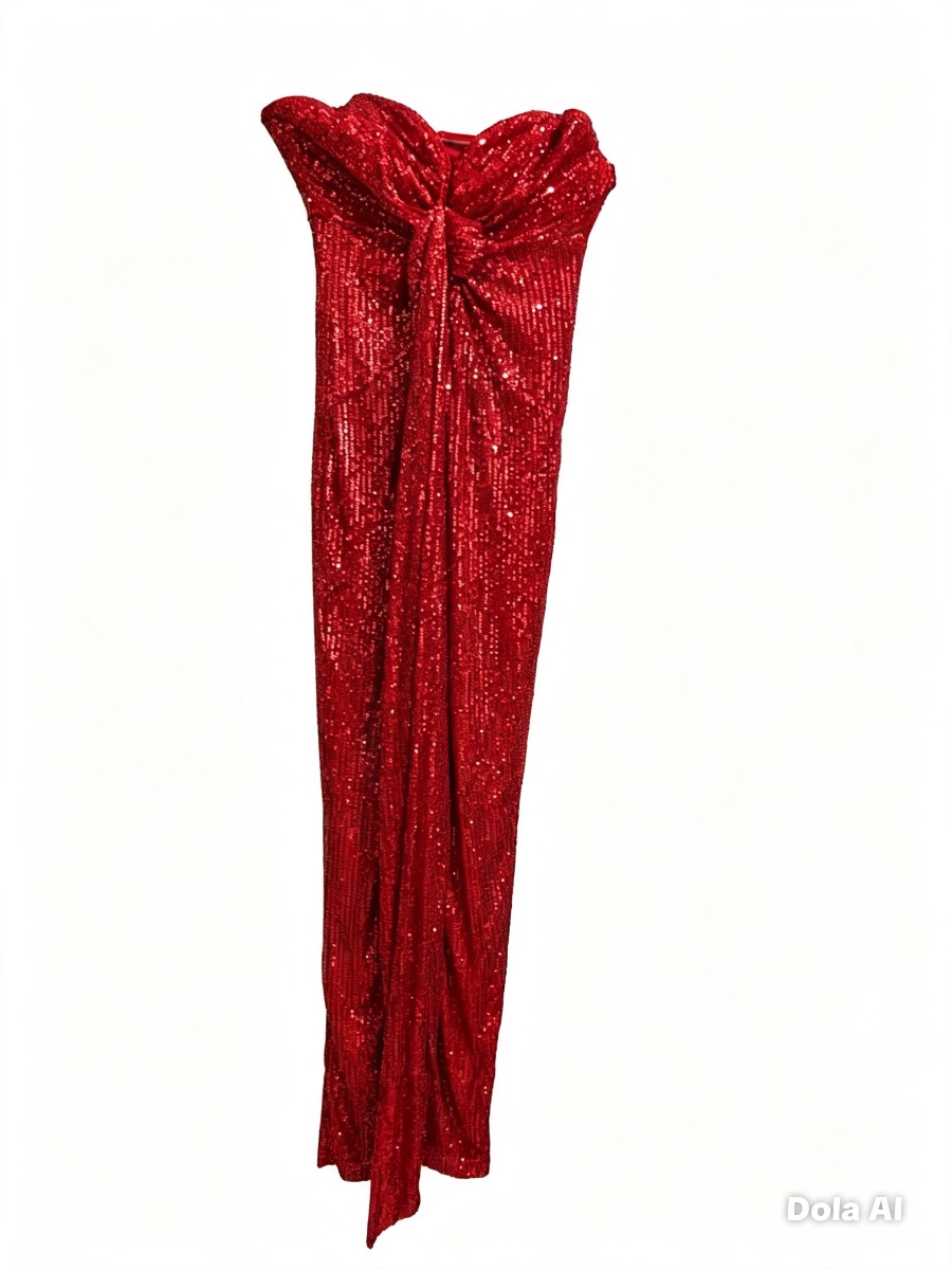 Fashion Nova FASHIONOVA Red Sequin Gown photo 2