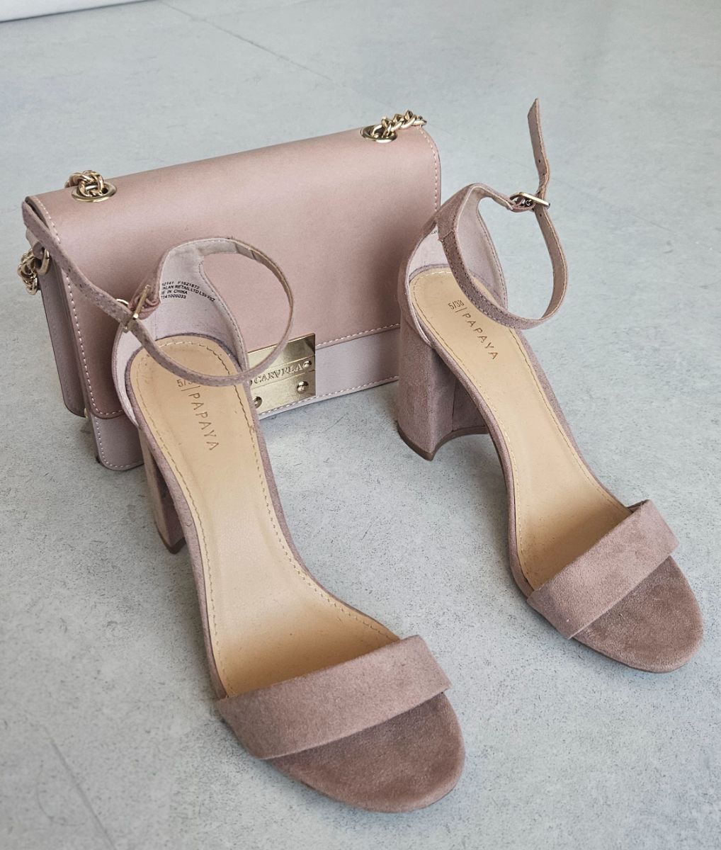 Kurt Geiger Carvela Bag and Matching Papaya Shoes