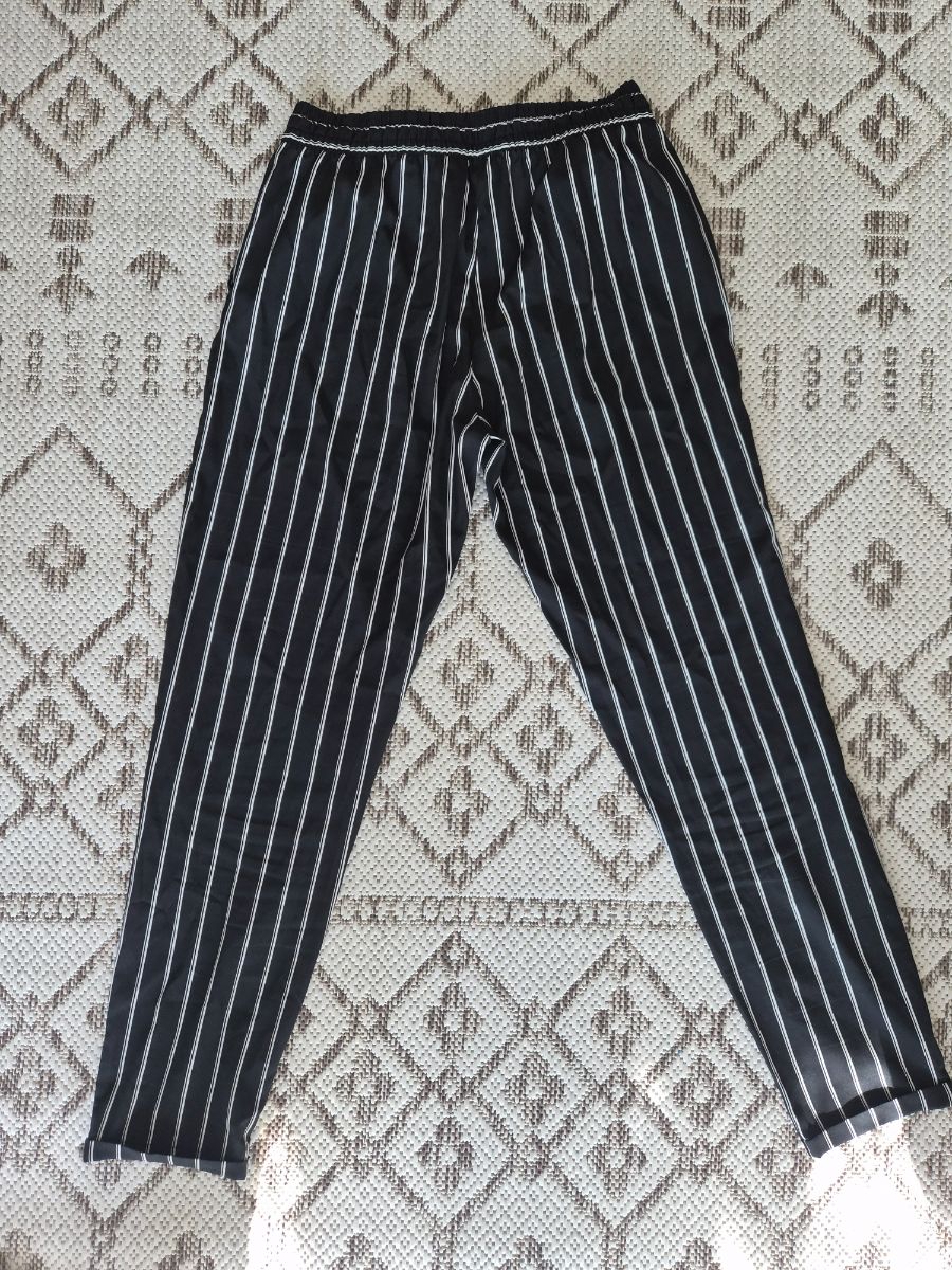 Terranova Striped Black White Pants photo 3