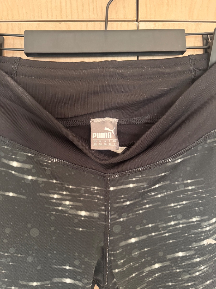 Puma black patterned leggings photo 3