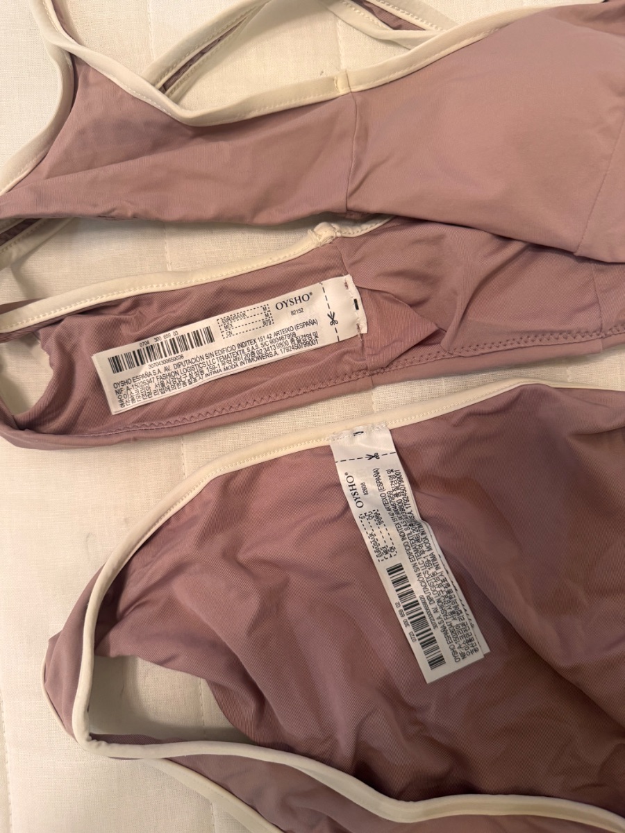 Oysho mauve two-piece bikini set photo 3