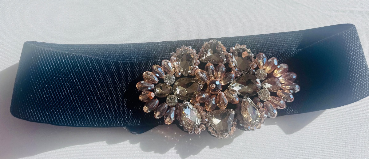 Zara elastic crystal belt photo 3