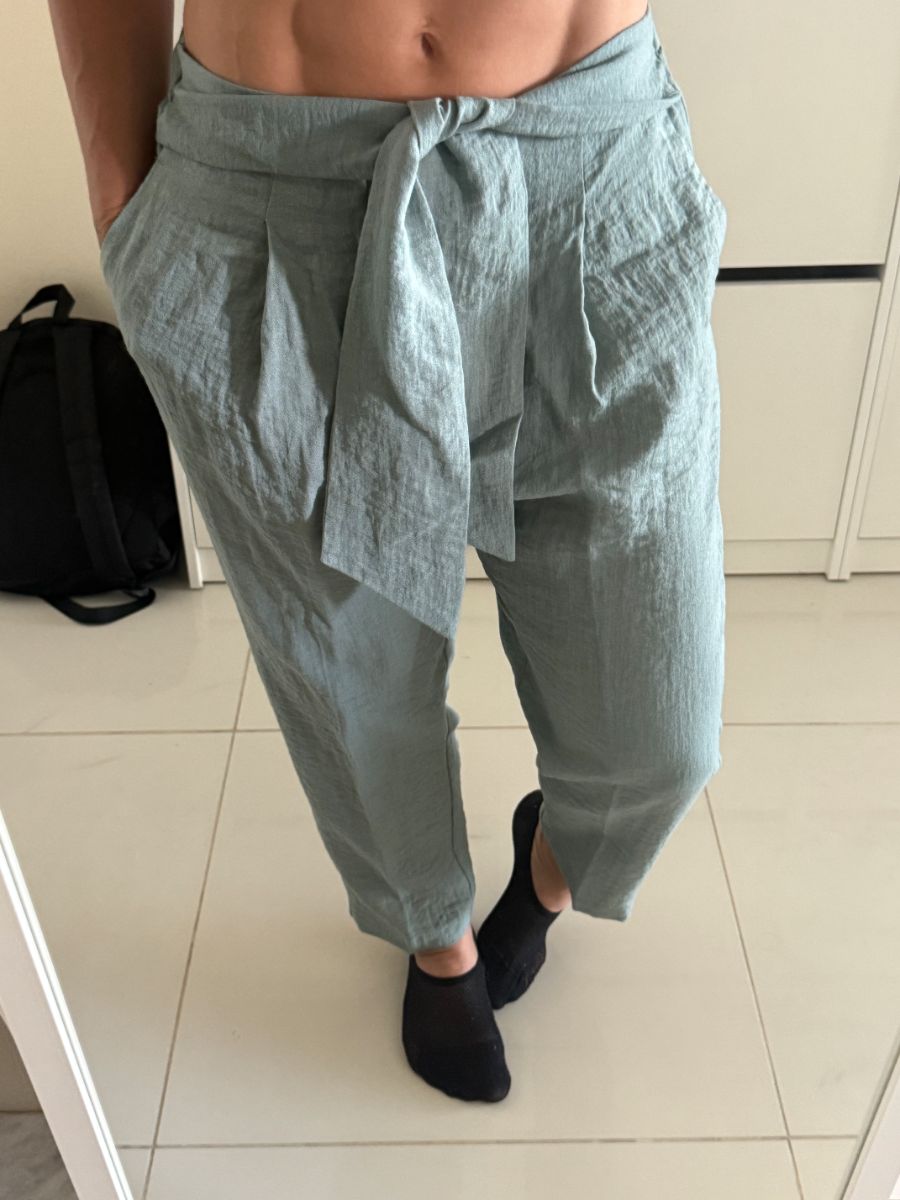 Mango Torquoise Trousers EUR40 / UK12