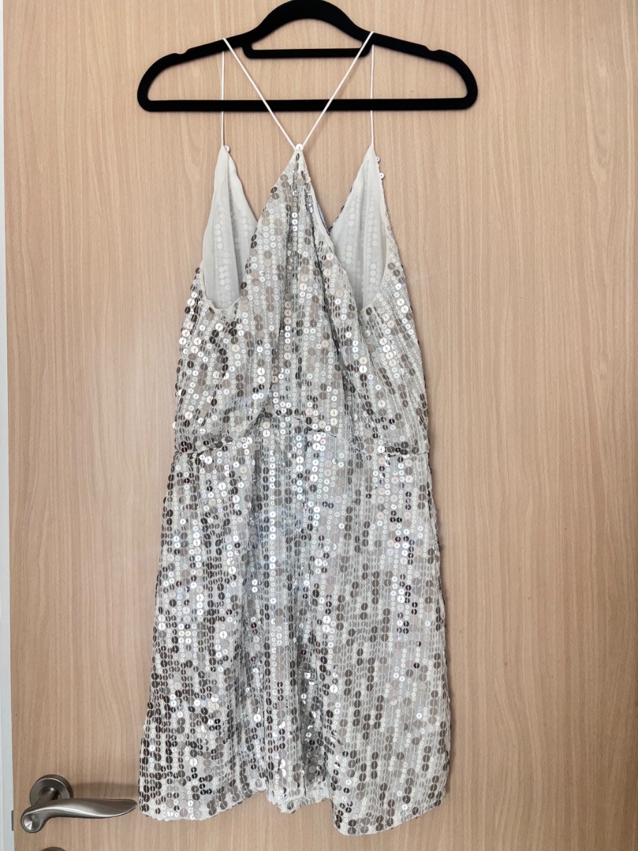 Zara Sequin cami mini dress photo 2