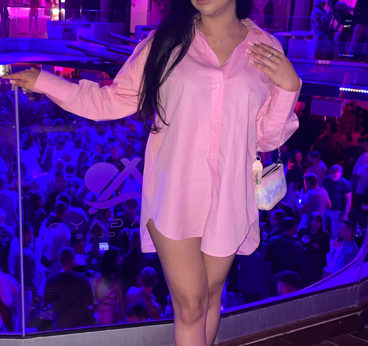 Zara pink oversized shirt