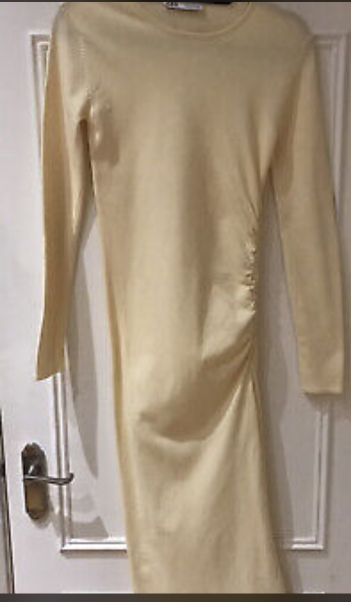Zara long yellow dress M photo 2