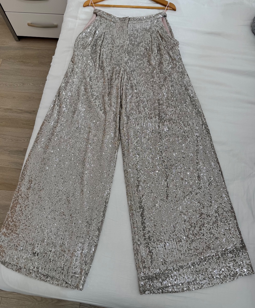 Topshop Wide leg sequin trousers photo 2