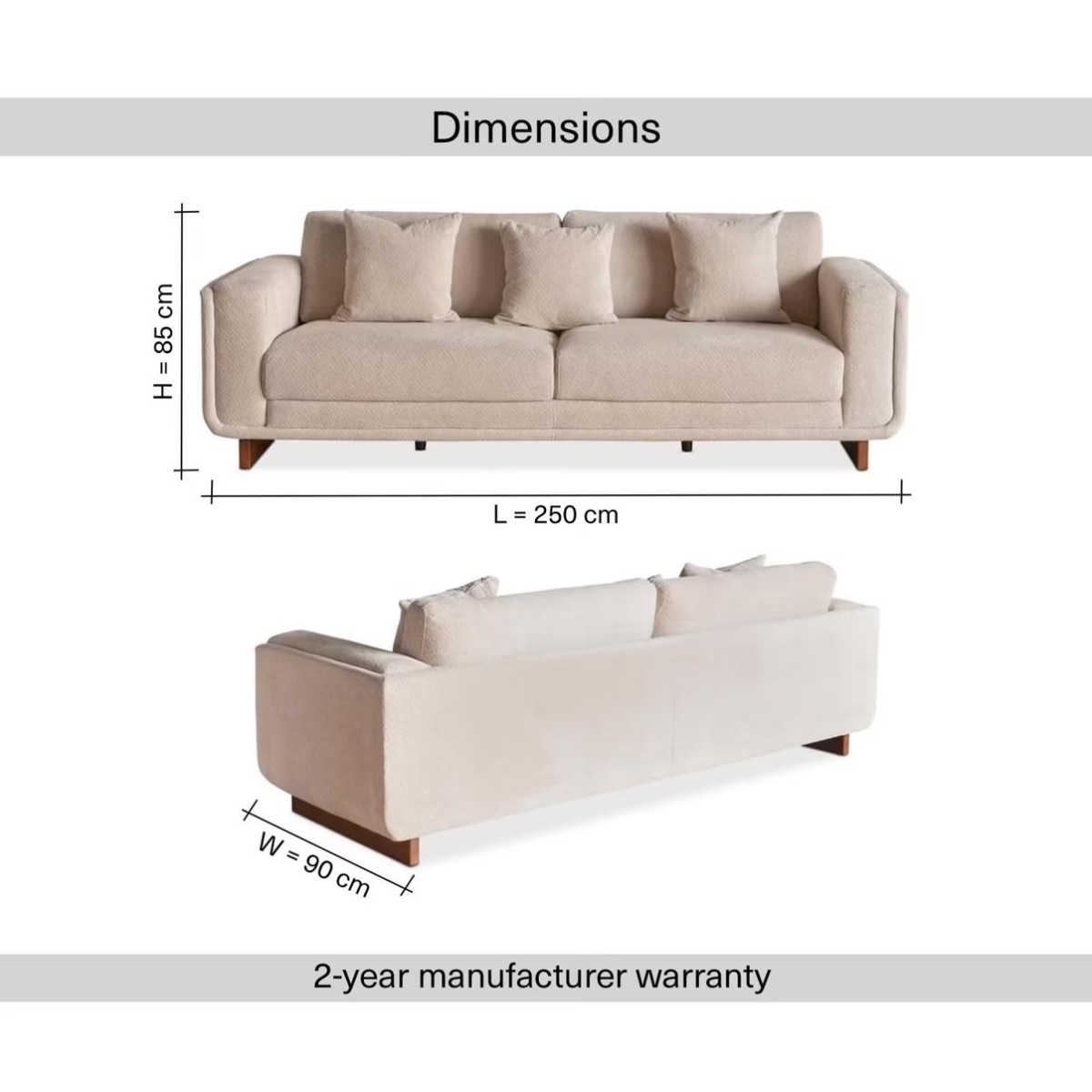 Pan Home Twin Sofa Set photo 3