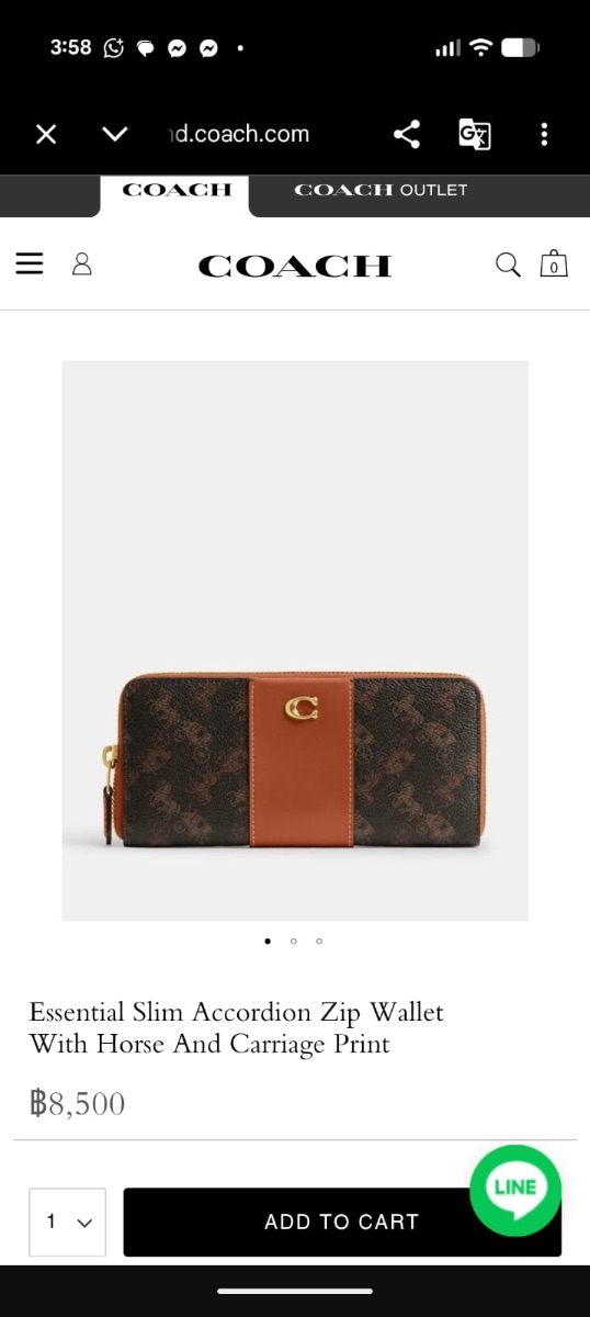 Coach Zipper Wallet photo 2