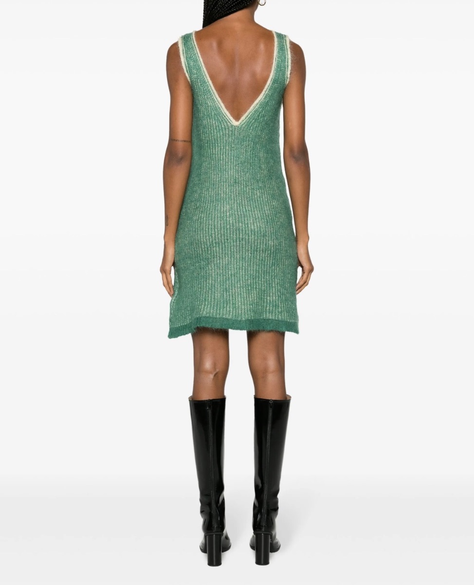 There Was One Jersey knit dress green - never worn - Farfetch