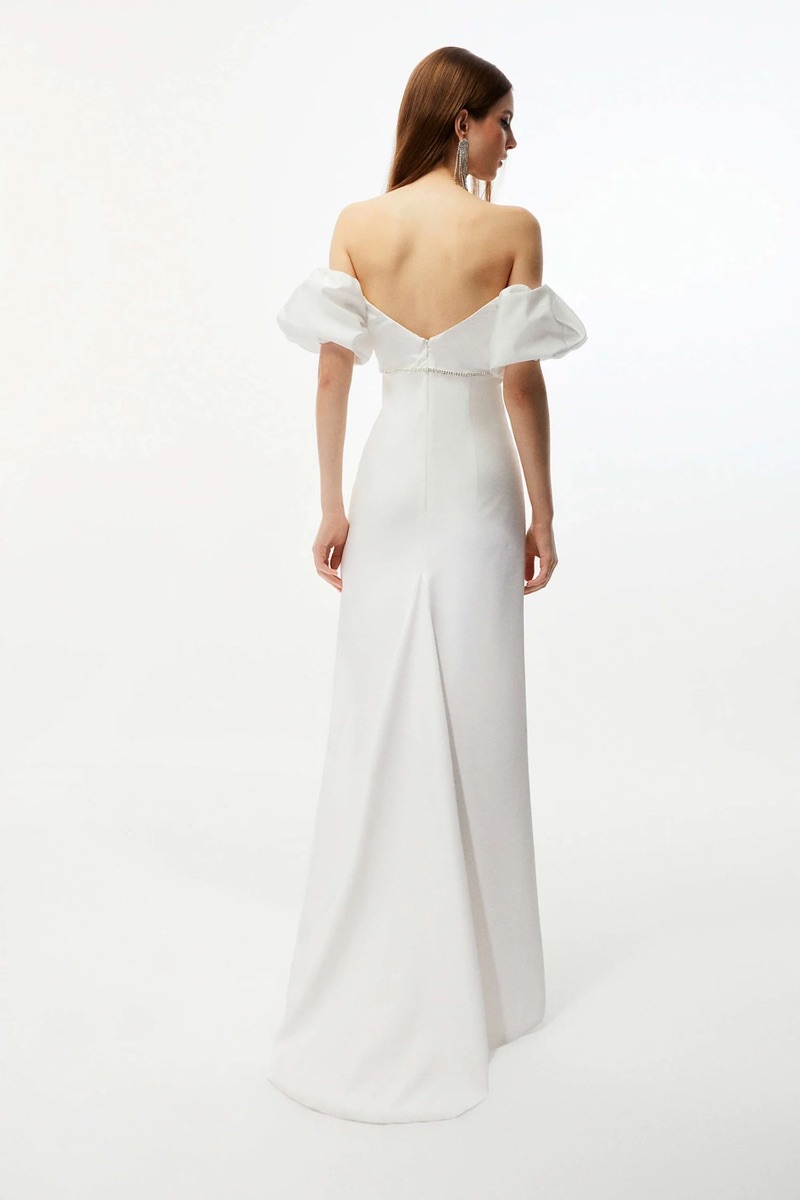 Nocturne Long white dress photo 3