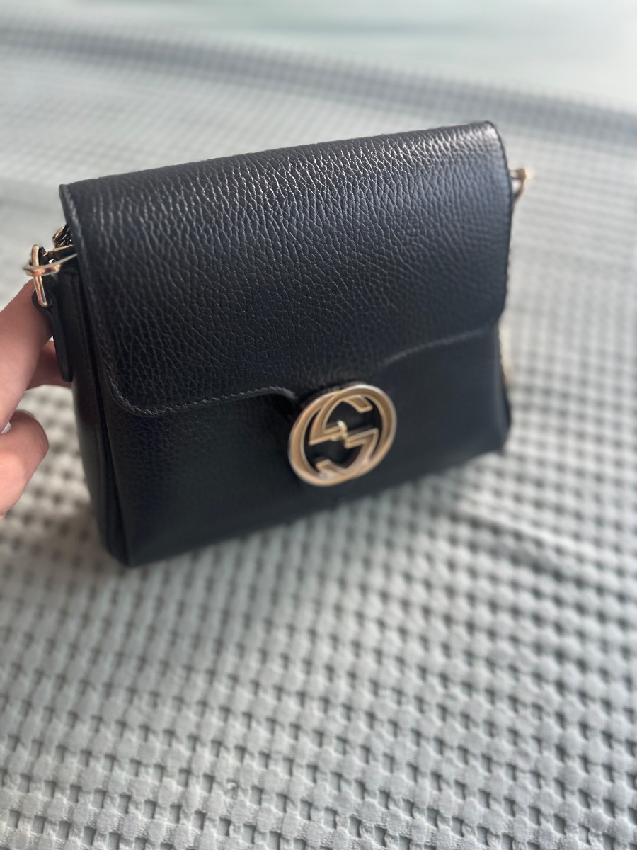 Gucci Black Leather Handbag photo 2