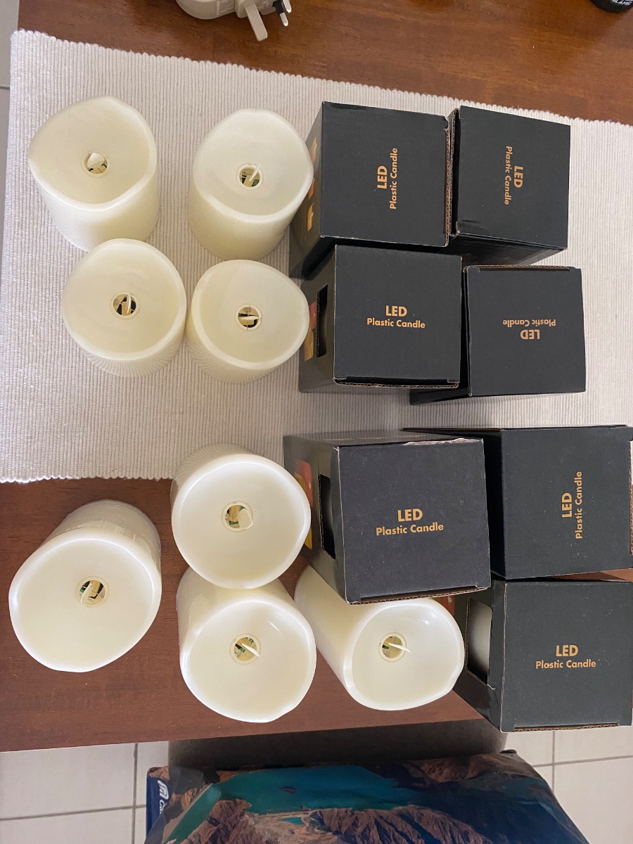 Abria LED Candles Large and Small - WARM WHITE