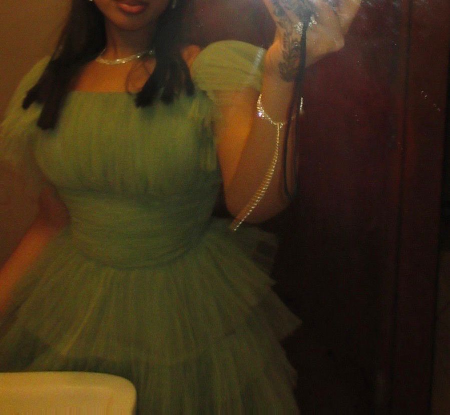 Door Green Gown Dress photo 2