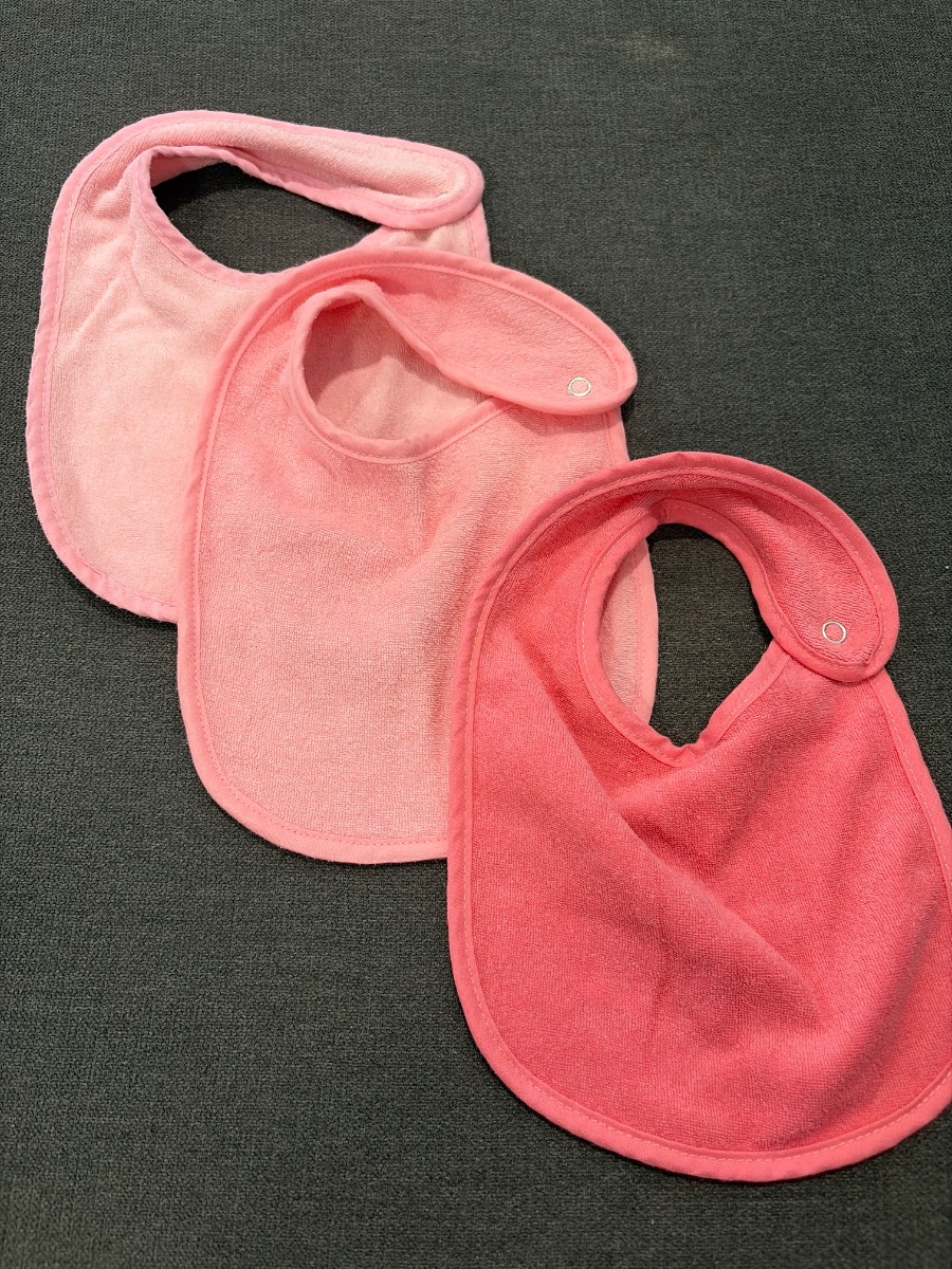 Primark 3 Pack Girls Pink Bibs photo 2
