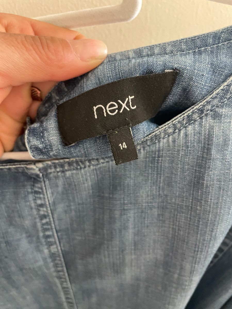 Next Denim Dress UK14 photo 3