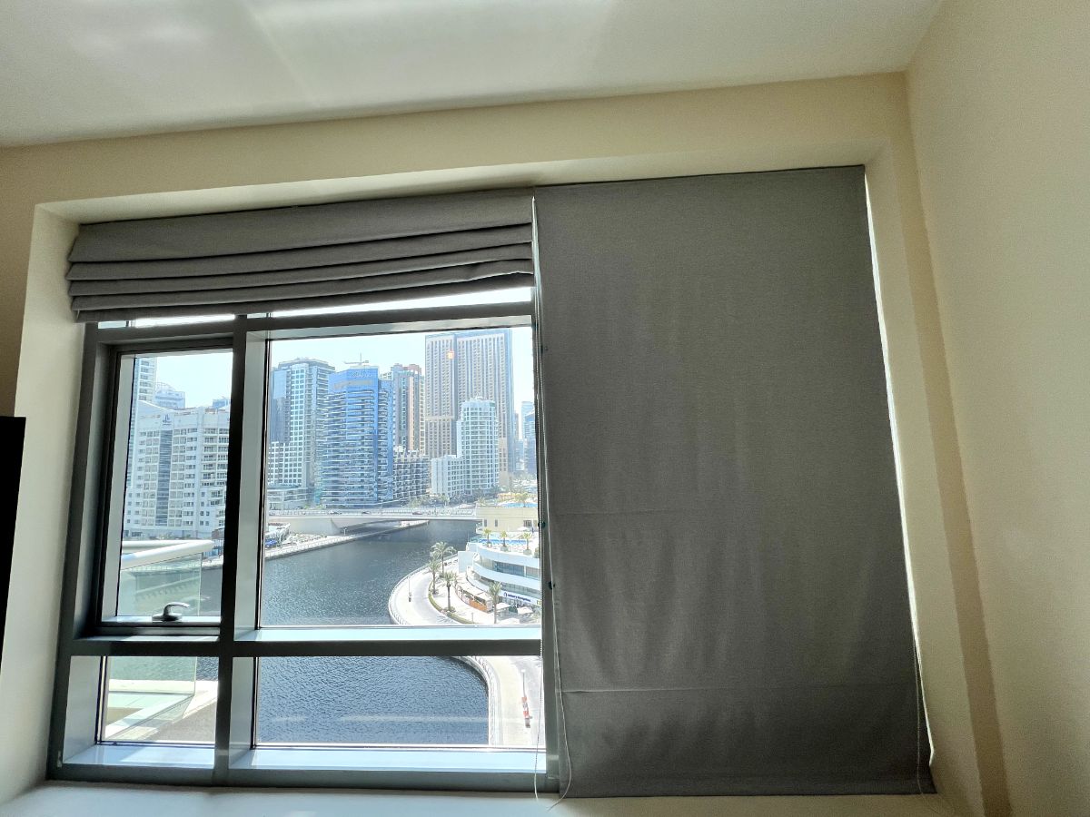 Grey Fabric Roman Blind Curtain - Made-to-Measure - 2 pieces photo 3