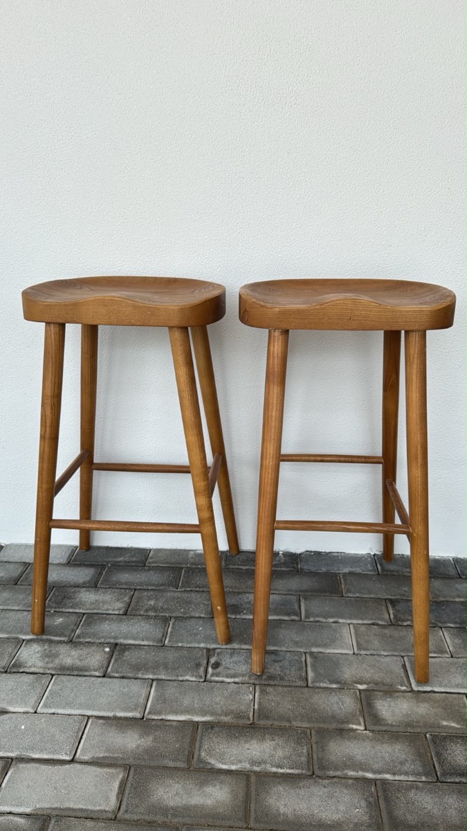 Zara Home Oak Bar Stools photo 2