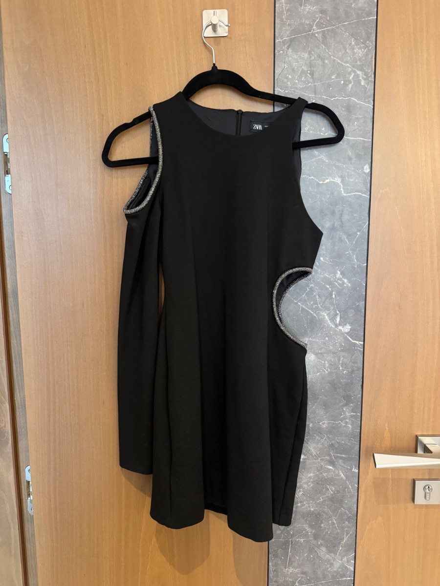 Zara black mini dress