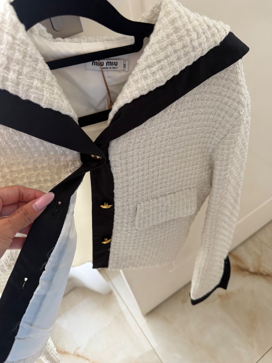 Cream & Black Tweed Jacket photo 3