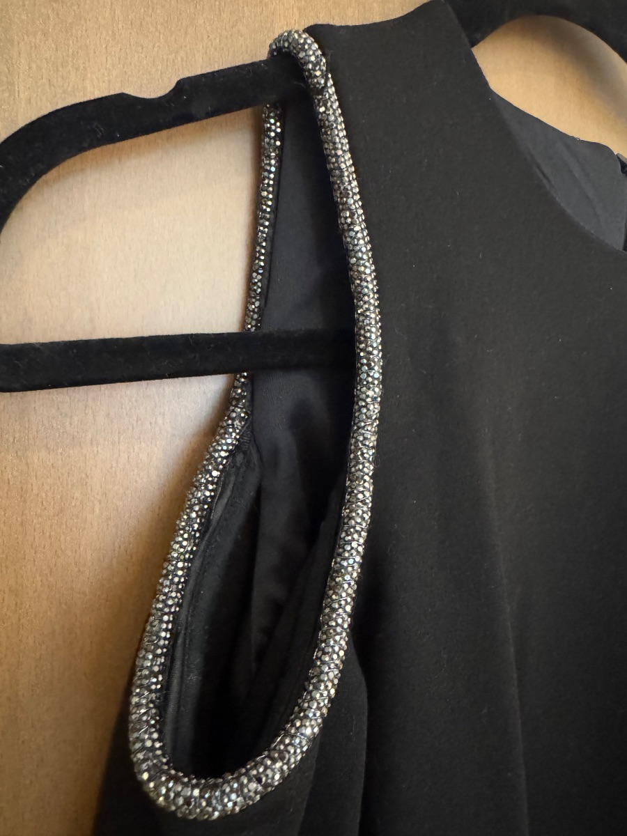 Zara black mini dress photo 3