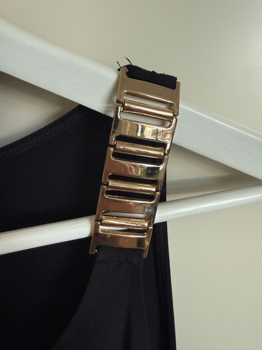 Star by Julien MacDonald Blk Vest with Gold Chain UK14 photo 3