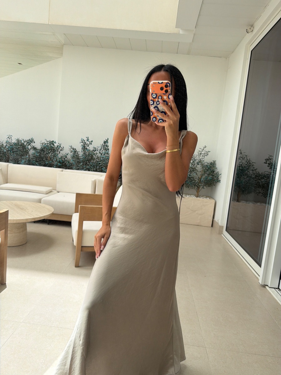 Zara brand new silk maxi dress