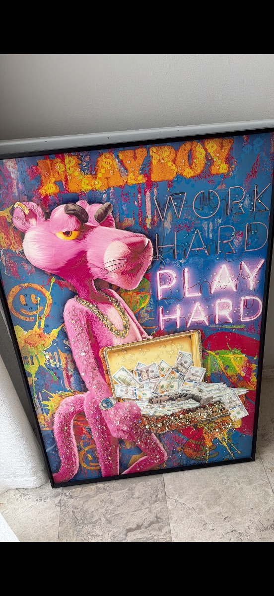 Custom Made Crystal rock painting