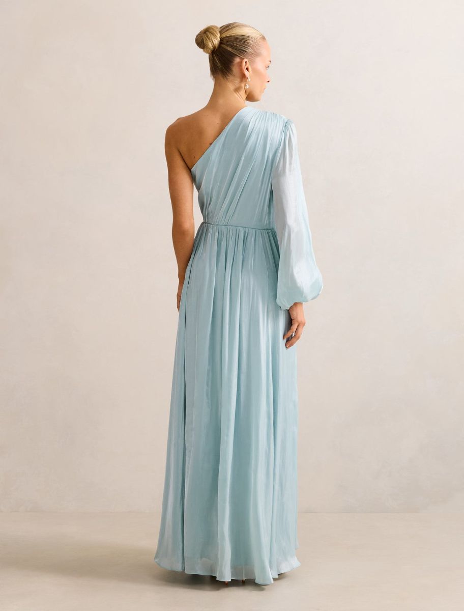 One shoulder maxi dress photo 2