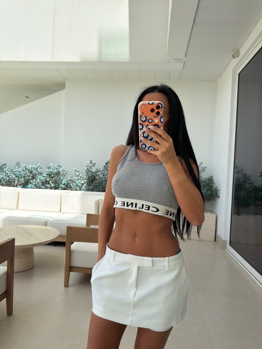 Grey bralet top