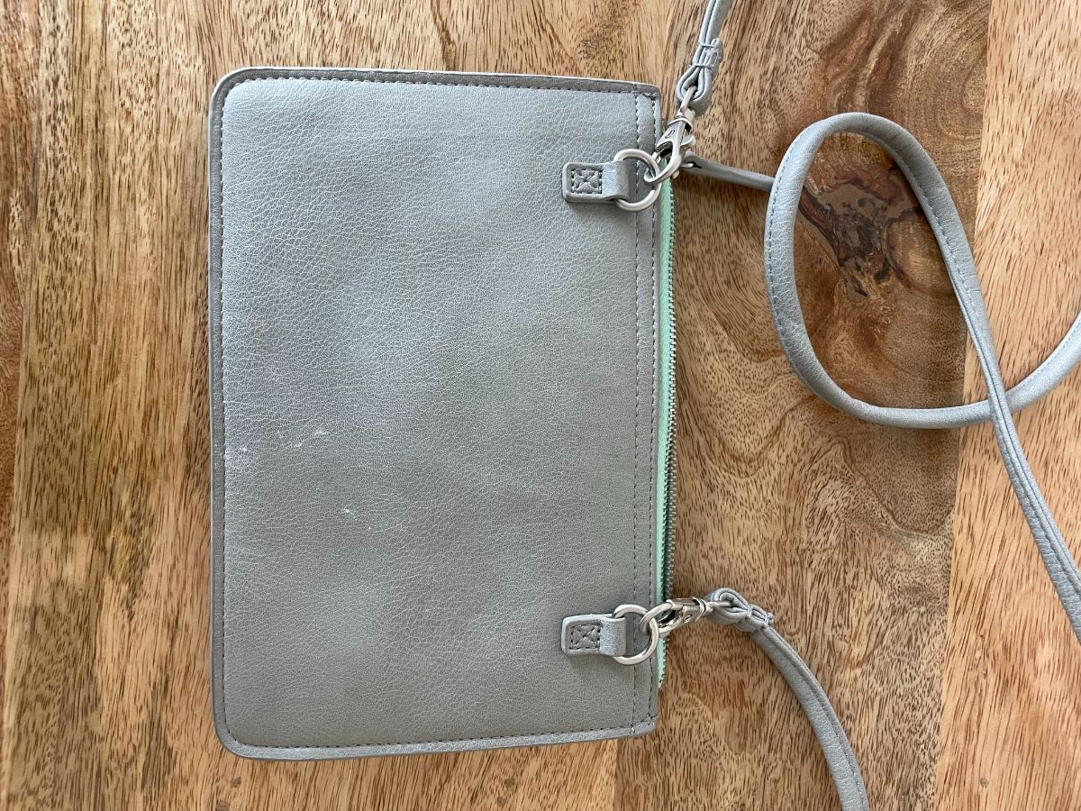 Oliver Bonus Grey & Green Oliver Bonas Small Shoulder Bag photo 3