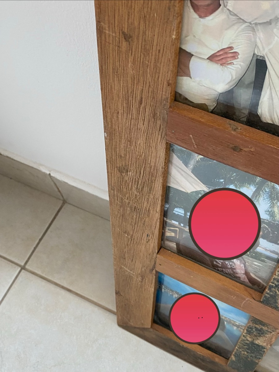 Solid wood shabby chic multi picture frame photo 2