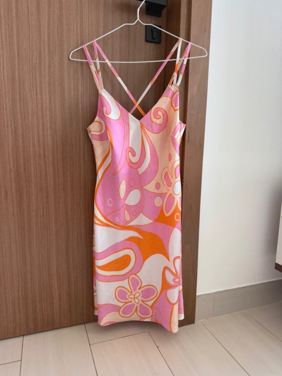 New Look Retro Flower Print Mini Dress